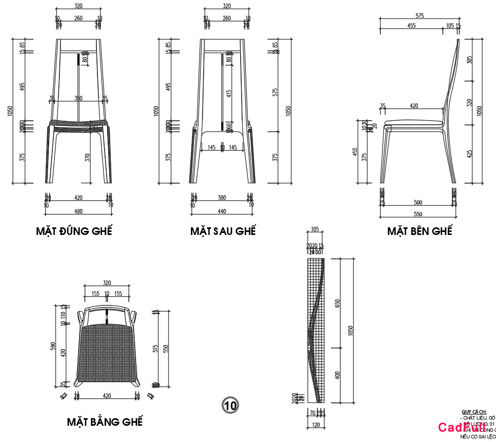 Ghế Ăn Đồng Gia - Mẫu 1